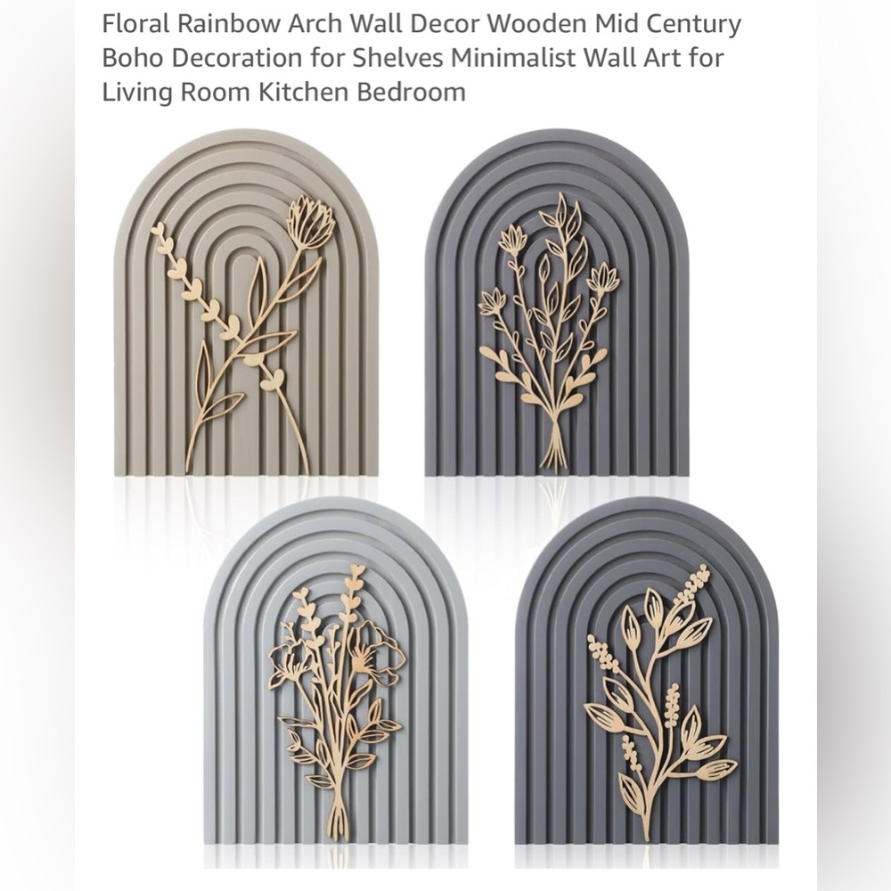 4 piece Boho wall decor